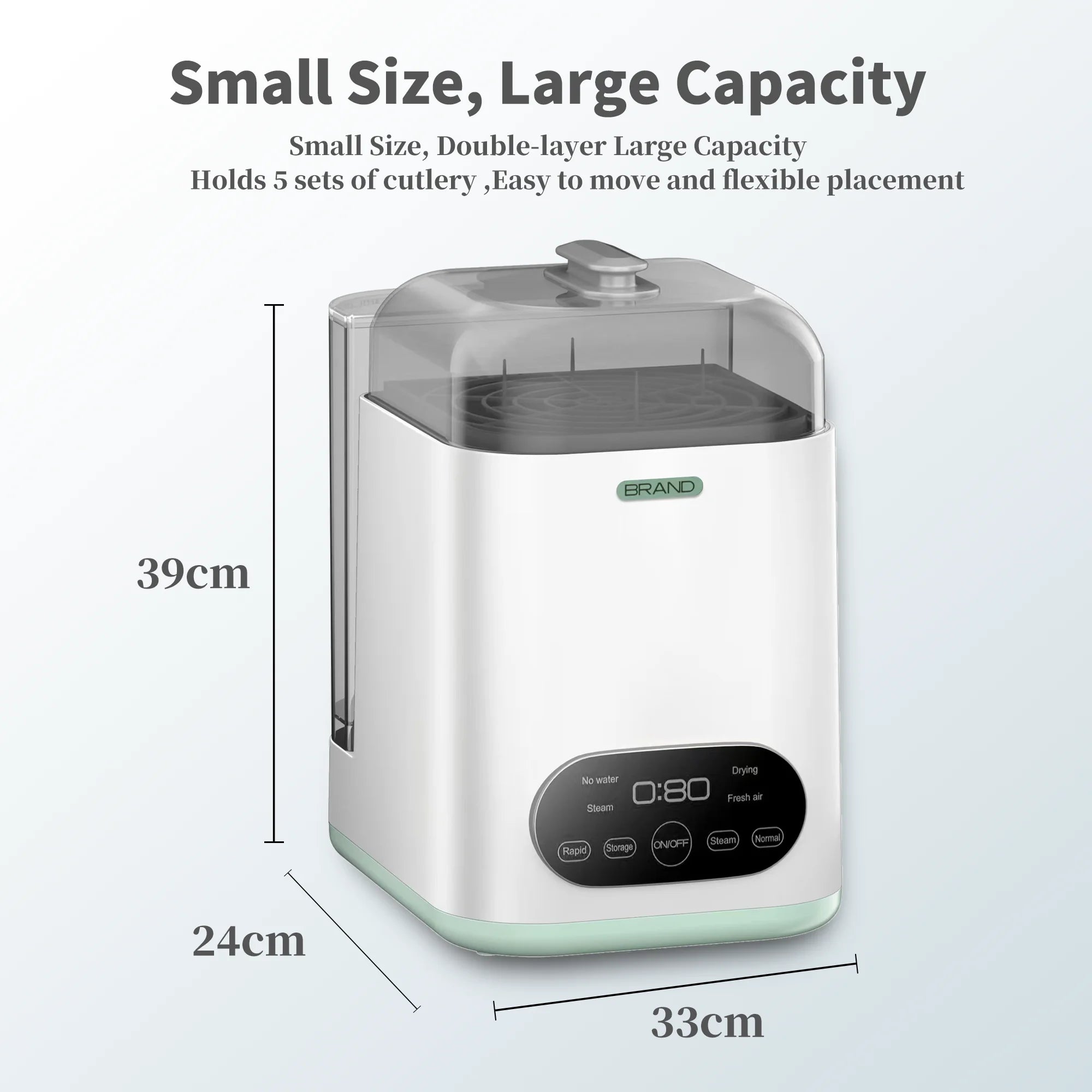 New Automatic Baby Bottle Washing Machine Quick Washing Steam Sterilization Drying Integrated Large Capacity Suitable for Babies