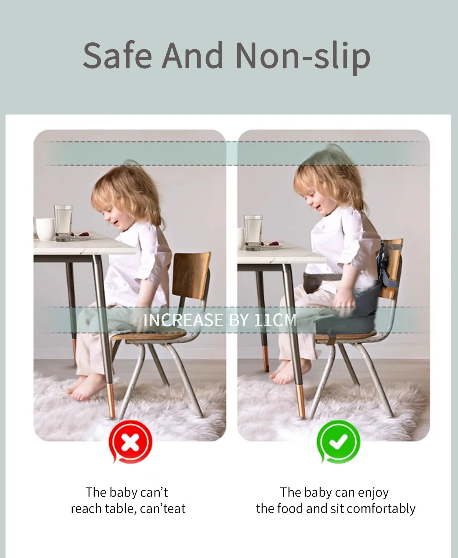Rehausseur de chaise nomade pliable
